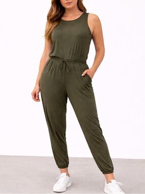 The North Face Olive Green Sleeveless Jumpsuit – Women’s XL